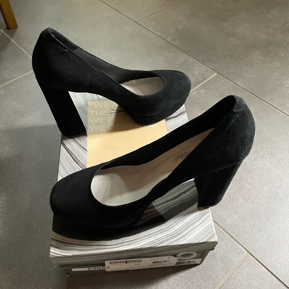 Black platform ladies high heels